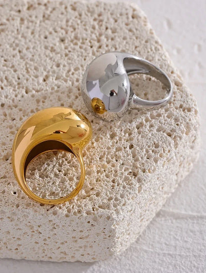 Bague Goutte en acier inoxydable