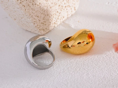 Bague Goutte en acier inoxydable