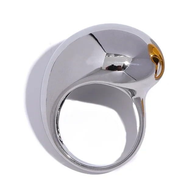 Bague Goutte en acier inoxydable