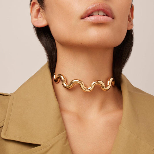 Collier ras du cou Vague