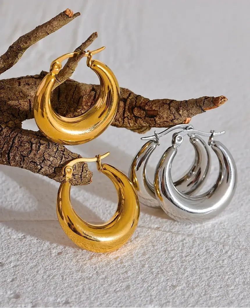 Boucles d’oreilles Magda en acier inoxydable
