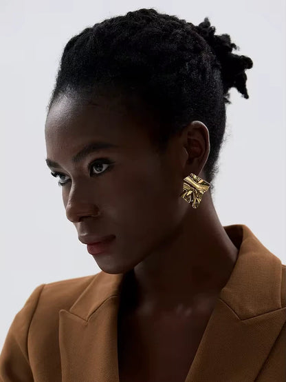 Boucles d’oreilles pendantes Illusion en acier inoxydable
