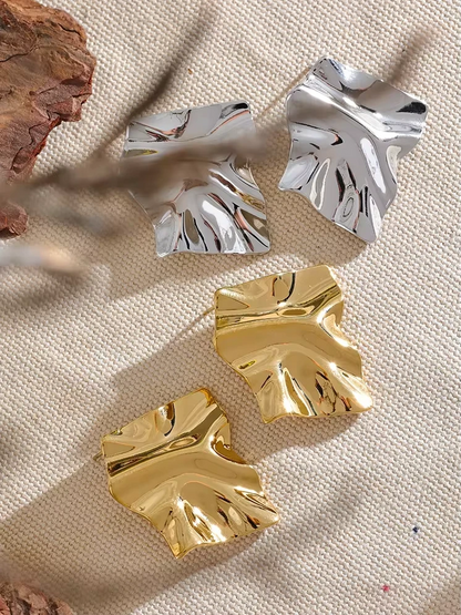 Boucles d’oreilles pendantes Illusion en acier inoxydable