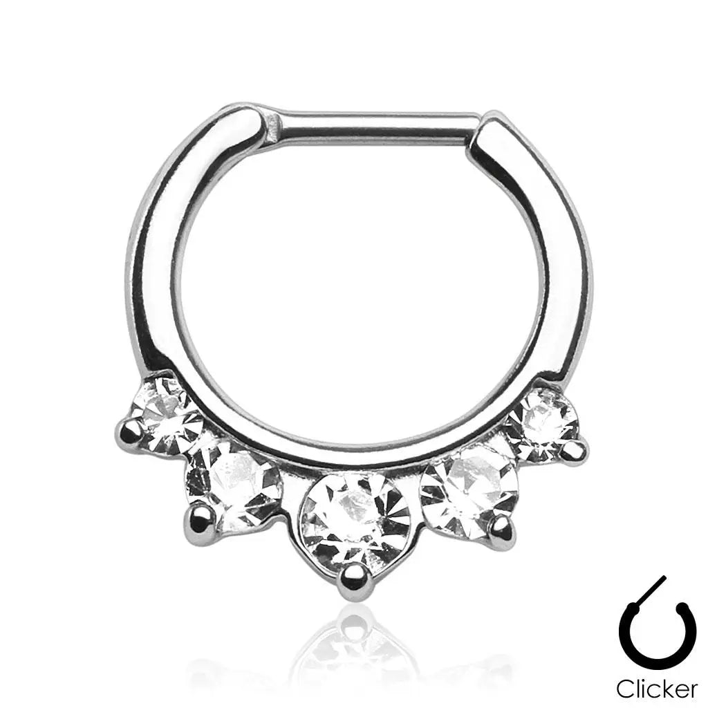 Piercing septum clicker Alma en acier inoxydable