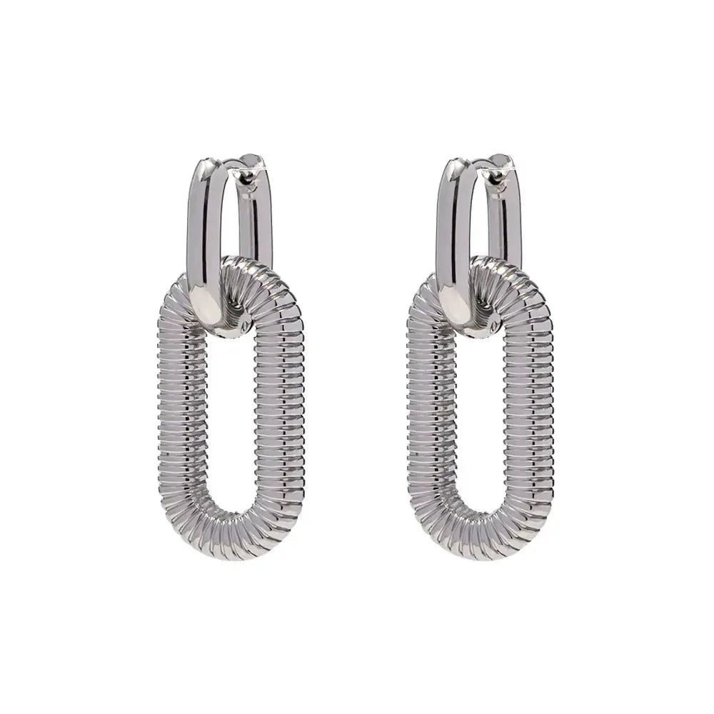 Boucles d’oreilles Pollie en acier inoxydable