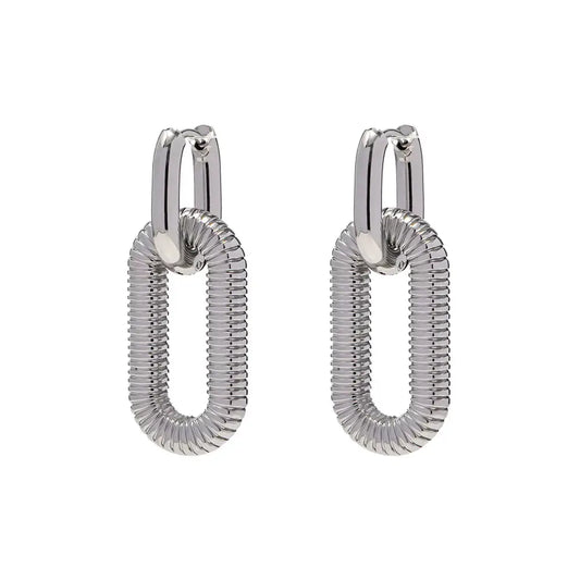 Boucles d’oreilles Pollie en acier inoxydable