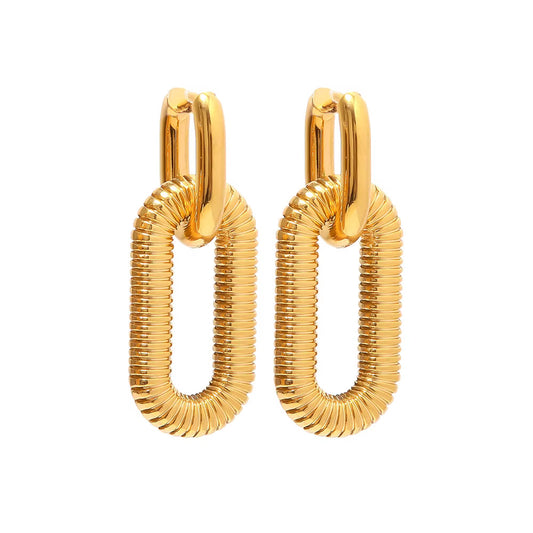 Boucles d’oreilles transformables Pollie en acier inoxydable