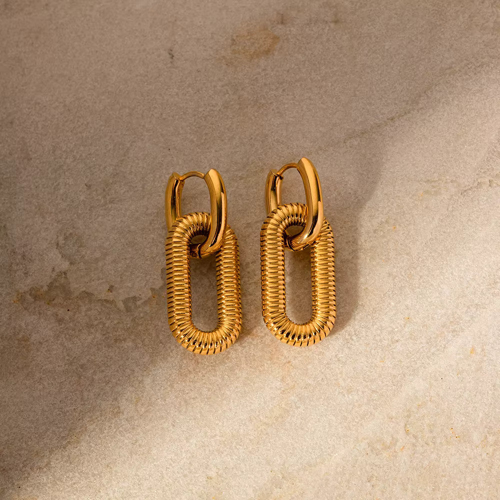 Boucles d’oreilles transformables en acier inoxydable