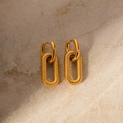 Boucles d’oreilles transformables en acier inoxydable