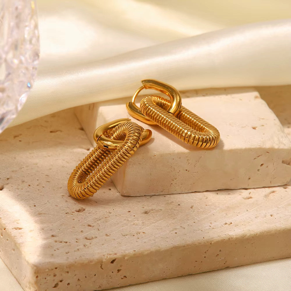 Boucles d’oreilles transformables Pollie en acier inoxydable