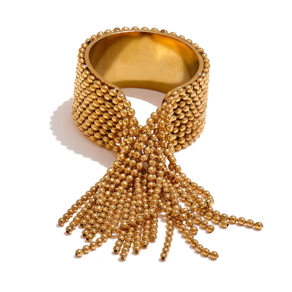 Bague Chains avec pendentifs dorés