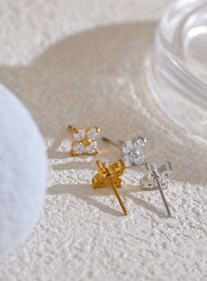 Boucles d’oreilles ores Rosée du matin en acier inoxydable