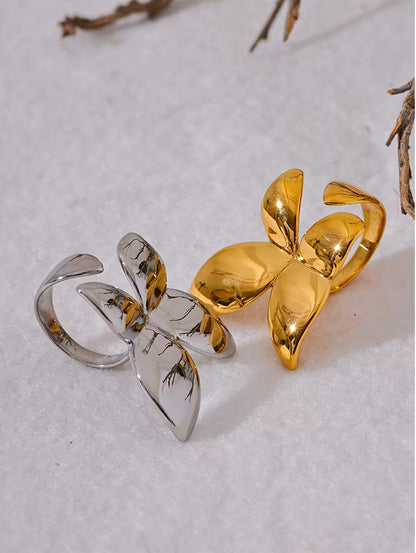 Bague Papillon dorée