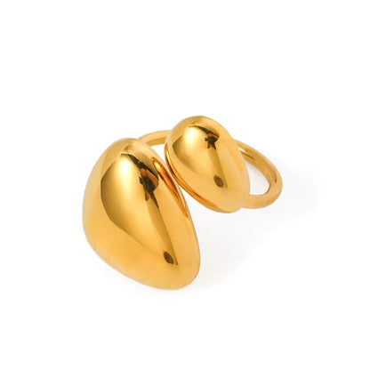 Bague Amber oversize dorée
