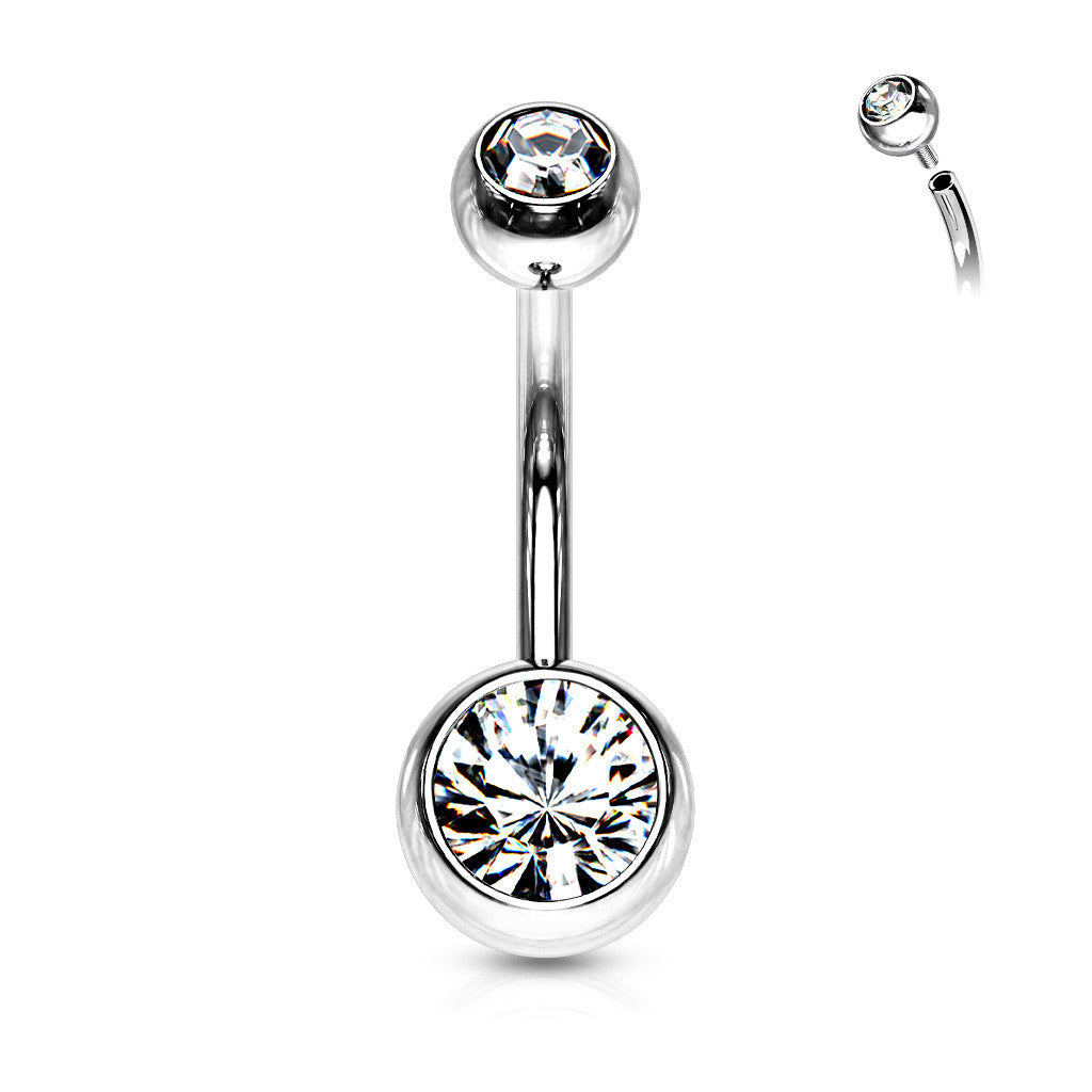 Piercing nombril Crystal Banana
