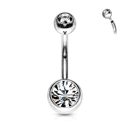 Piercing nombril Crystal Banana