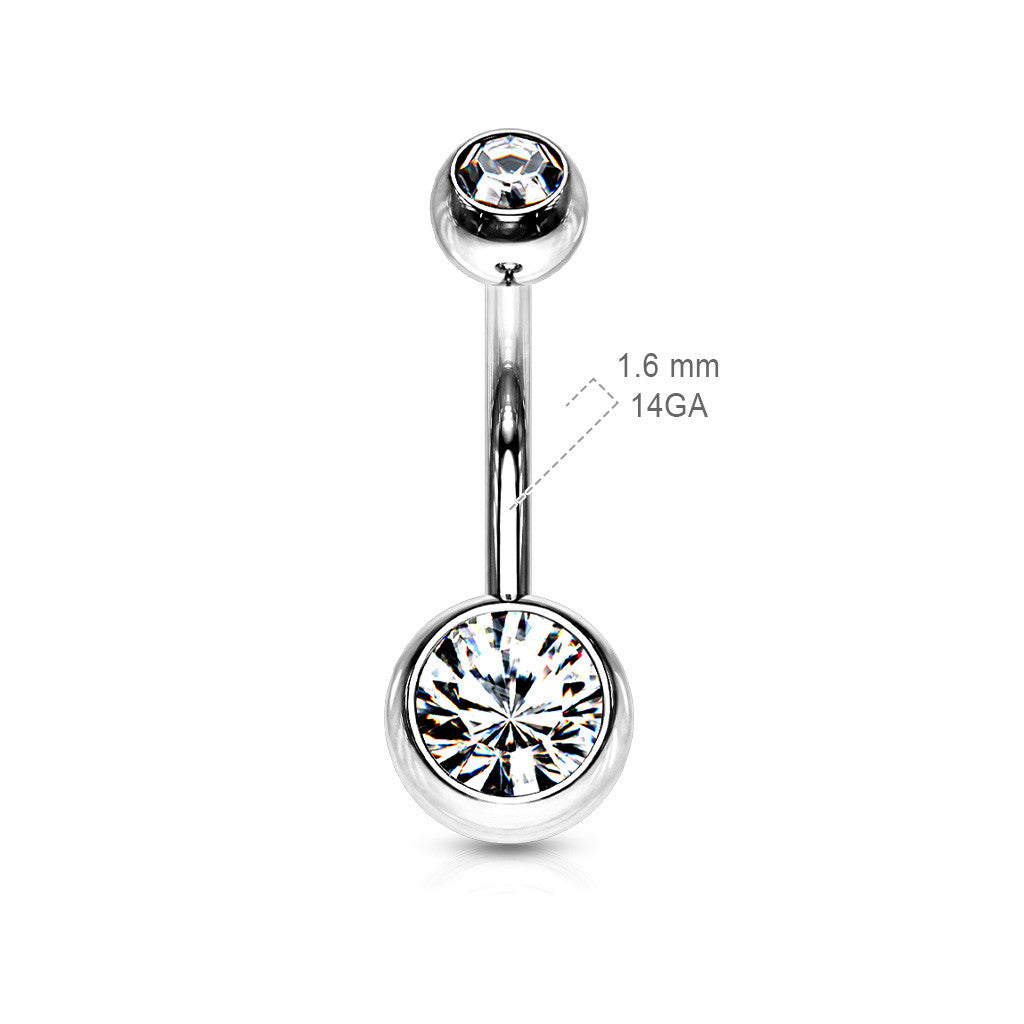 Piercing nombril Crystal Banana