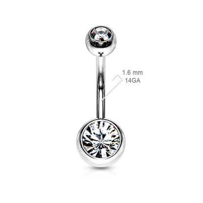 Piercing nombril Crystal Banana
