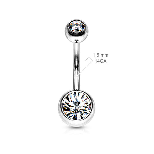 Piercing nombril Crystal Banana