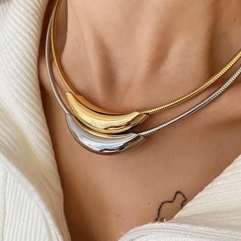 Collier Enigma doré