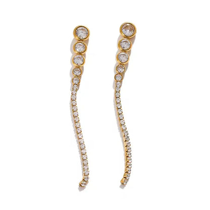 Boucles Éclat Infini en acier inoxydable doré