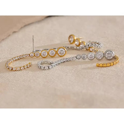 Boucles Éclat Infini en acier inoxydable doré