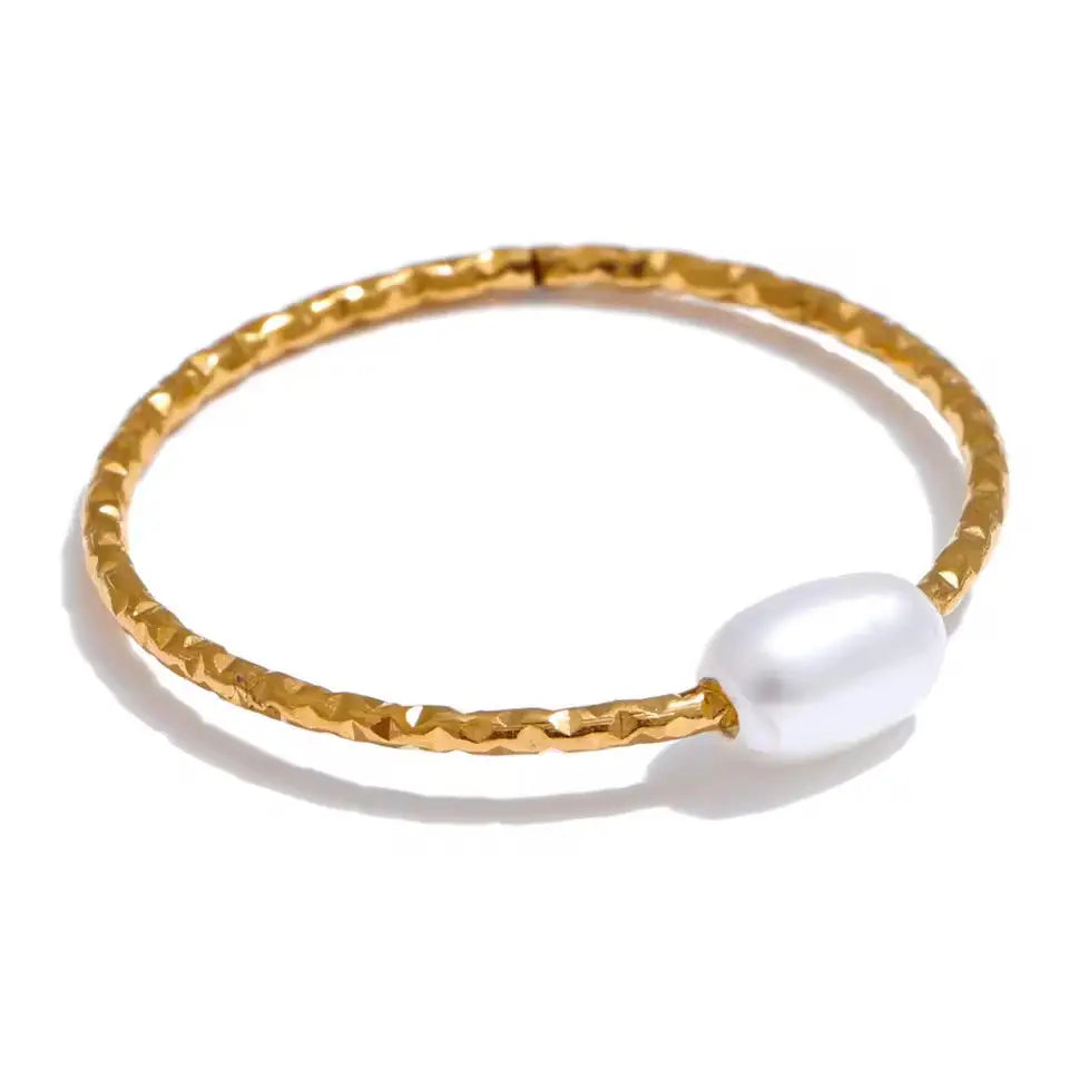 Bague Perle – acier inoxydable