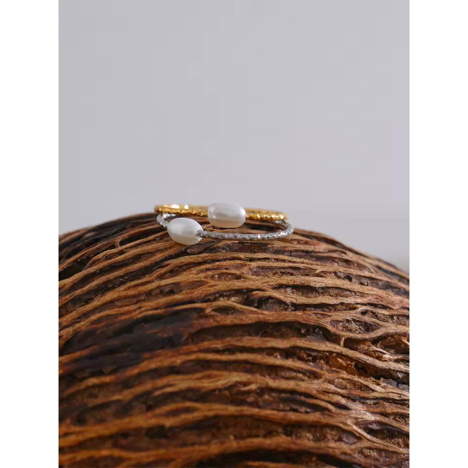 Bague Perle – acier inoxydable