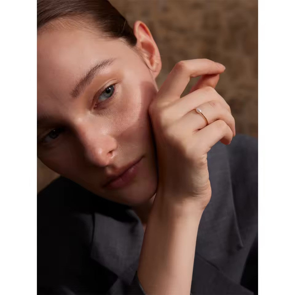 Bague Perle – acier inoxydable