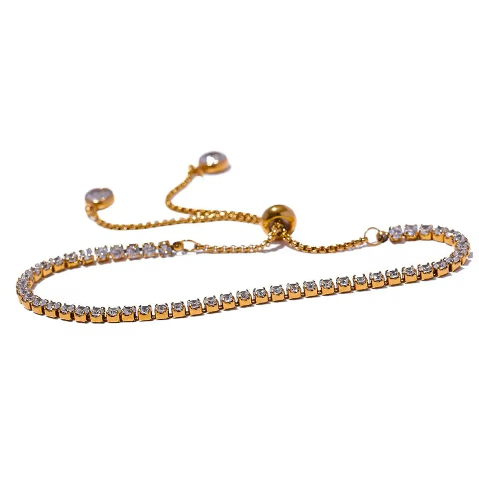 Bracelet Elora en acier inoxydable doré