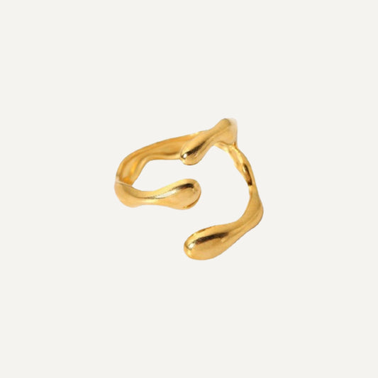 Bague dorée Insolite