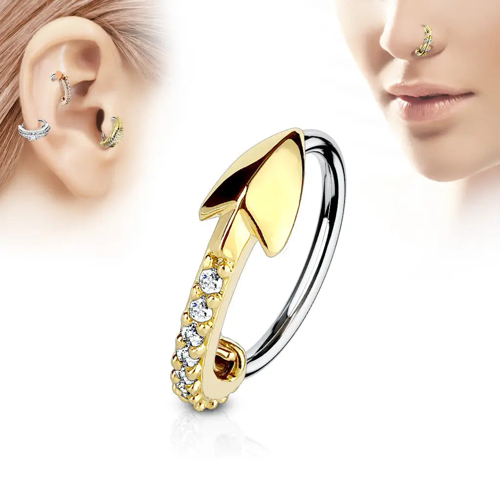 Anneau de piercing Flèche