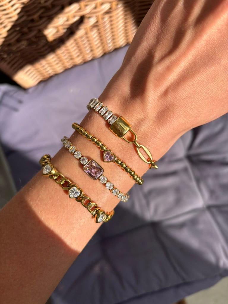 Bracelet Mia en acier inoxydable doré