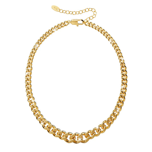 Collier Bergamo en acier inoxydable doré