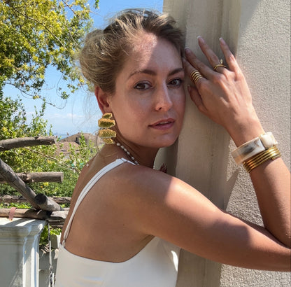 Bracelet Riviera en résine et acier inoxydable