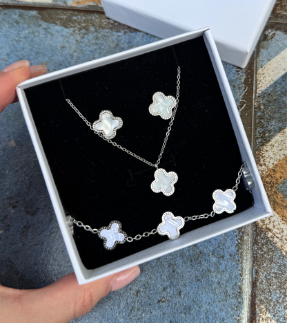 Bracelet Trèfle blanc pour femme