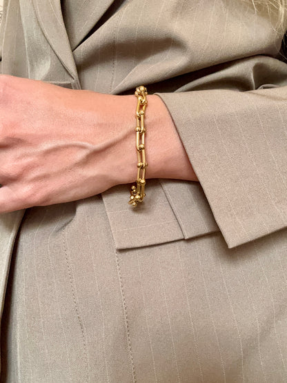 Bracelet chaîne design en acier inoxydable