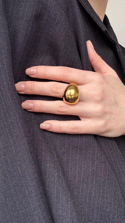 Bague Goutte en acier inoxydable