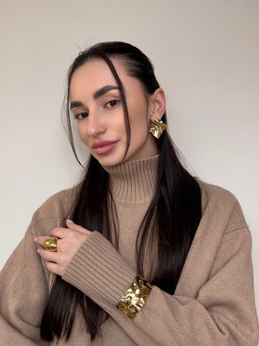 Boucles d’oreilles pendantes Illusion en acier inoxydable