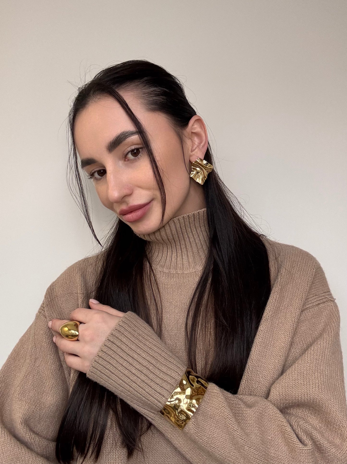 Boucles d’oreilles pendantes Illusion en acier inoxydable
