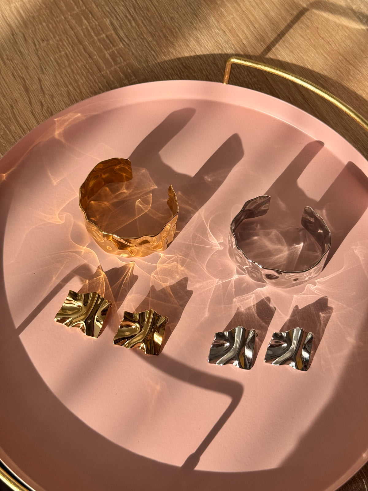 Boucles d’oreilles pendantes Illusion en acier inoxydable