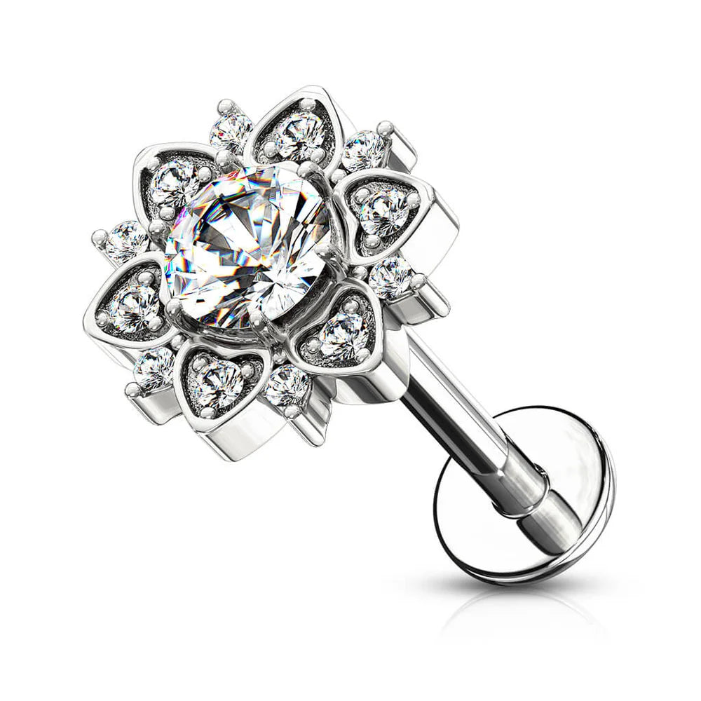 Piercing d’oreille/ lèvre Сamomille en acier inoxydable