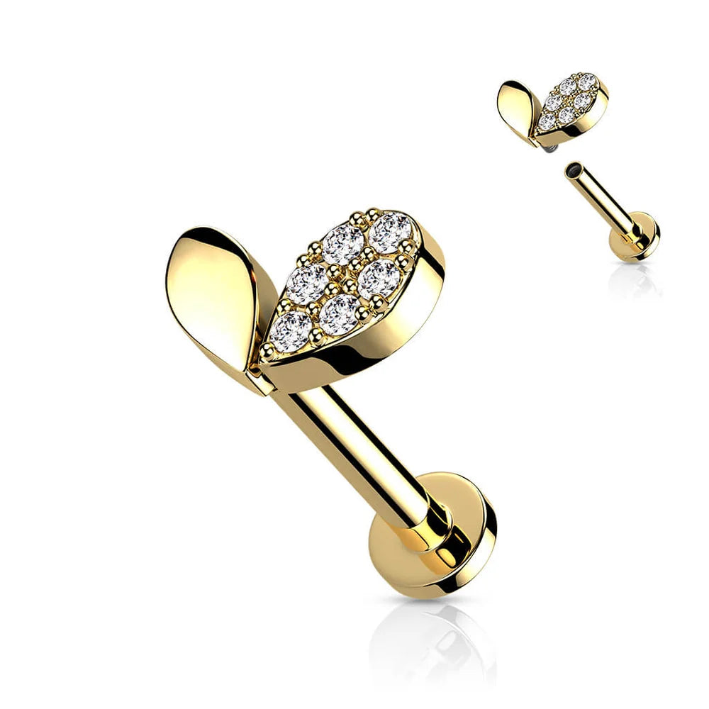 Piercing d’oreille Romance en acier inoxydable