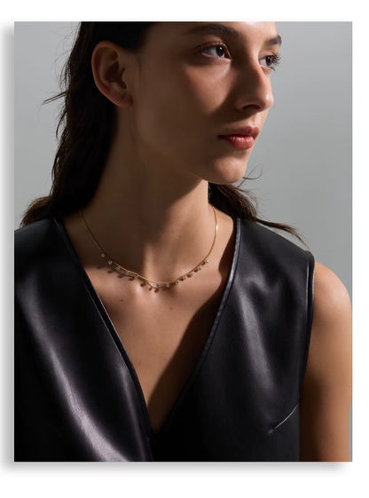 Collier Nora en acier inoxydable doré