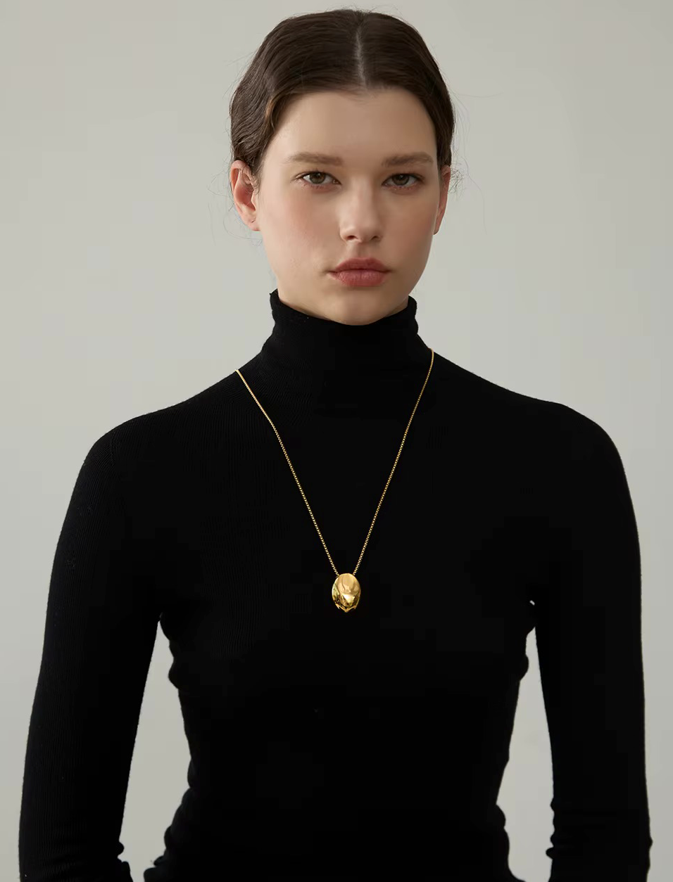 Collier Aura — en acier inoxydable doré