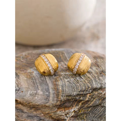 Boucles d’oreilles Sillage en acier inoxydable