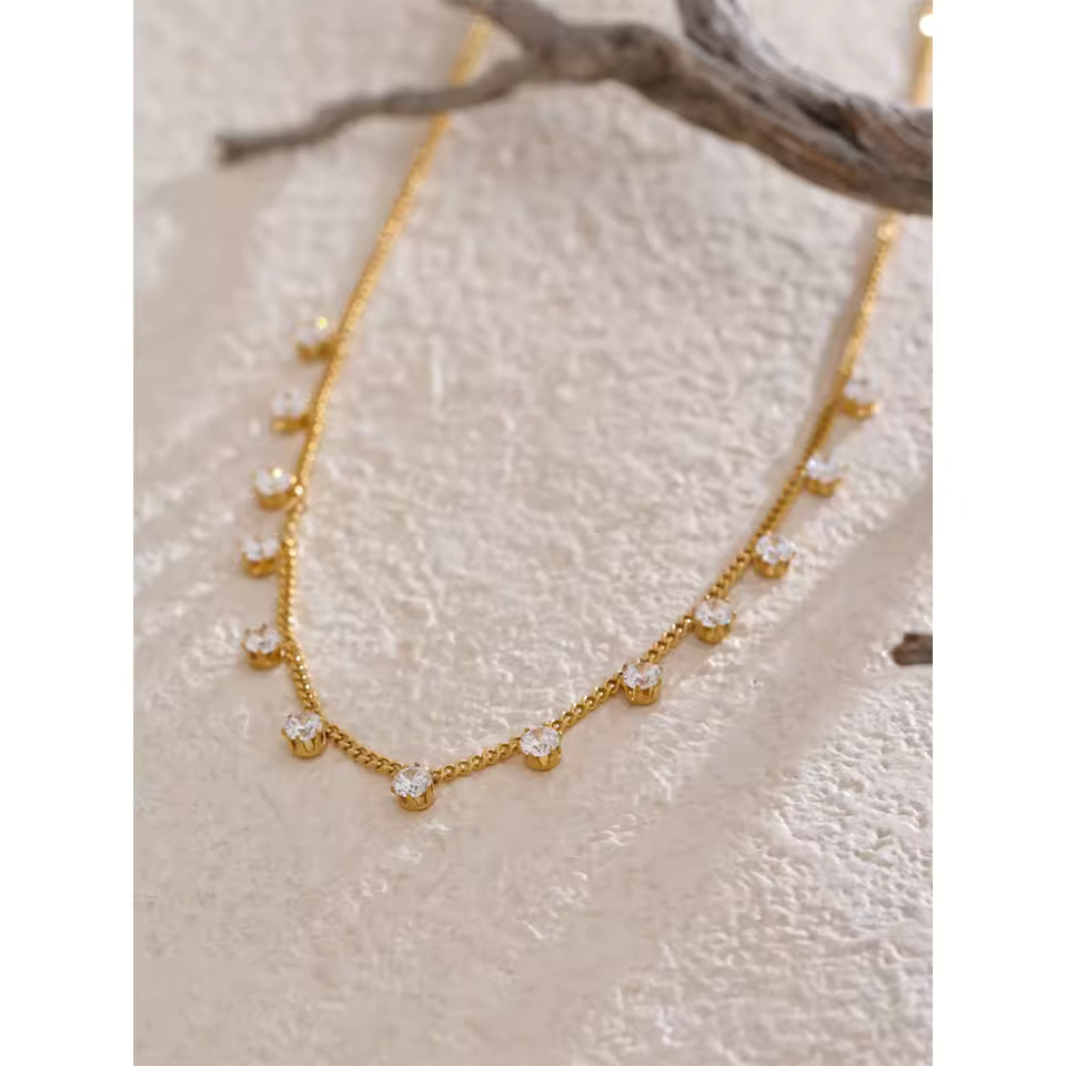 Collier Nora en acier inoxydable doré