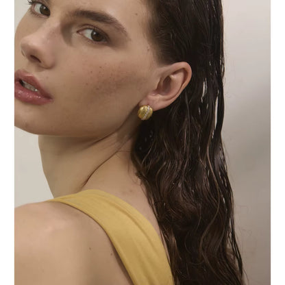 Boucles d’oreilles Sillage en acier inoxydable
