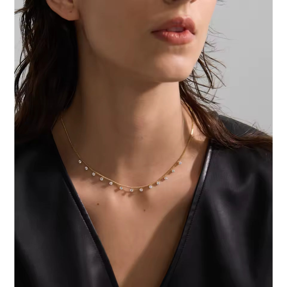 Collier Nora en acier inoxydable doré