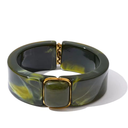 Bracelet Riviera en résine et acier inoxydable